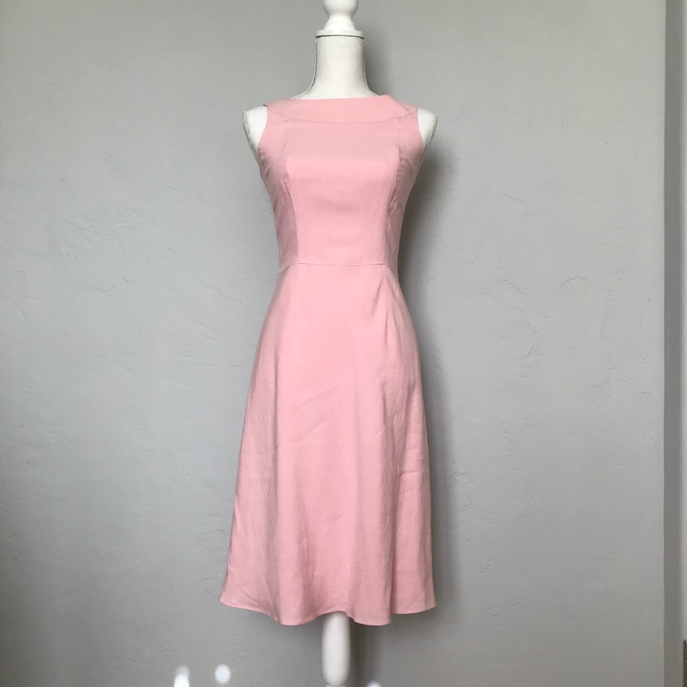 Ann Taylor LOFT Pink Flare Summer Dress